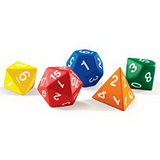 Learning Resources LER7694 Jumbo Foam Polyhedral Dice
