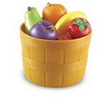 Learning Resources LER9720 New Sprouts® Bushel Of Fruit