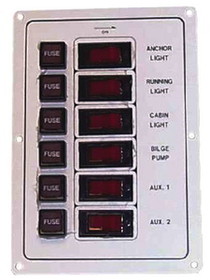 SIERRA RK22070 6-Gang Rocker Switch Panel