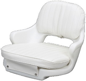 Moeller Standard Seat With Molded Arms&#44; Cushion Set and Mounting Plate - White, ST2000-HD