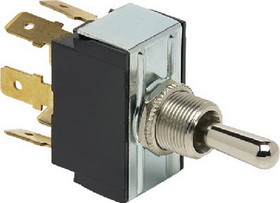Cole Hersee 55081BP Toggle Switch&#44; (ON)-OFF-ON DPDT&#44; Retail Pkg