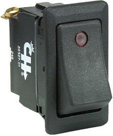 Cole Hersee 56327-01-BP Lighted Rocker Switch/Weather Resistant SPST&#44; Off/On