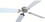 Lasalle Bristol 12V Ceiling Fan, 410TSDC42BNWH, Price/EA