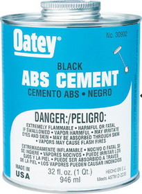 Bristol 7530892 16 OZ Abs Cement, black