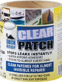 Quick Roof QRCP46 Clear Patch&#44; 4" x 6"