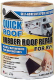 Cofair Instant Waterproofing For Rubber Roofs, Black Adhesive/White EPDM