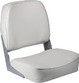 Wise Promotional Marine Grade Vinyl 16.25" D X 16" W X 18" H Low Back Boat Seat