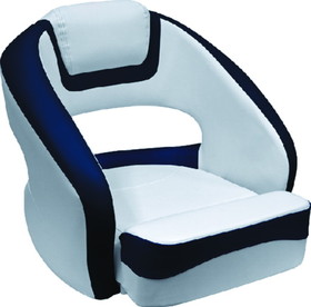 Wise 33350031 Hurley LE Bucket Seat w/Flip Up Bolster, Brite White/Midnight