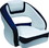 Wise 33350031 Hurley LE Bucket Seat w/Flip Up Bolster, Brite White/Midnight, Price/EA