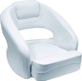 Wise 3335784 Hurley LE Bucket Seat w/Flip Up Bolster, Brite White