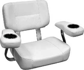 Wise 3366784 Pro Series Offshore Helm Chair&#44; Arctic Ice White, 3366-784