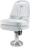 Wise Standard Pilot Chair Package With Chair, Cushions, Mounting Plate, Pedestal and Seat Spider - White, 8WD013-7-710