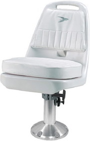 Wise Standard Pilot Chair Package With Chair&#44; Cushions&#44; Mounting Plate&#44; Pedestal and Seat Spider - White, 8WD013-7-710