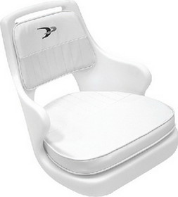 Wise Standard Pilot Chair Package With Chair&#44; Cushion Set and Mounting Plate - White, 8WD015-3-710