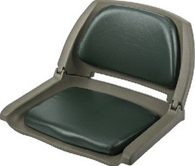 Wise Deluxe Molded Plastic Fold-Down Seat w/Cushions - 19.7"D x 20-1/4"W x 15-3/4"H