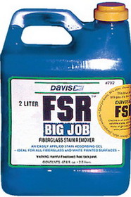 DAVIS INSTRUMENTS 792 Davis FSR Fiberglass Stain Remover&#44; 67.8 oz.