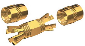 Shakespeare PL-258-CP-G PL258 Gold Plated Solderless Double Female VHF Radio Connector
