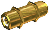 Shakespeare PL-258-L-G PL258LG Gold Plated Double Female VHF Radio Connector
