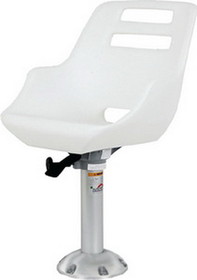 Springfield Marine 1001408-L Springfield Admiral Fixed Height Chair Package&#44; White