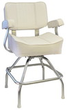 Springfield Marine 1020003 Springfield Deluxe Captain's Seat With Stand, White