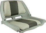 Springfield Marine 1061123-C Springfield Traveler Seat, Gray Shell w/Charcoal & Gray Cushions