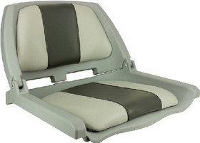 Springfield Marine 1061123-C Springfield Traveler Seat&#44; Gray Shell w/Charcoal & Gray Cushions
