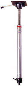 Springfield Marine 1602016 Springfield Taper-Lock 2-3/8" Power-Rise Stand-Up Pedestal 22.5" to 29.5"&#44; Brite Dip Finish