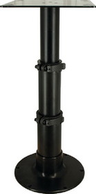 Springfield Marine 1660230-BLK Springfield 3-Stage 12-3/4"; 20"; 28" Black Anodized Pedestal Set (Includes Square Table Mount and Base)