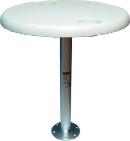 Dock Edge 1690202 Stowable Table Package, Round Tabletop