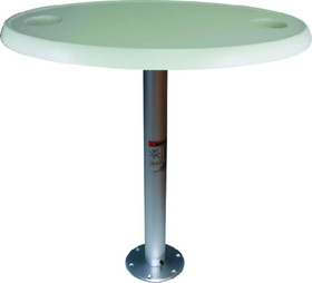 Dock Edge 1690206 Stowable Table Package, Oval Tabletop