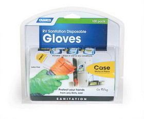 Camco 40285 RV Sanitation Nitrile Gloves&#44; Orange&#44; Green&#44; 50 pr./pk