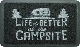 Camco 53200 Life Is Better At The Campsite Scrub Mat, Gray