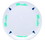 Camco 53226 Melamine Dishware, Blue Tree & Truck Pattern, 7-3/4" Salad Plate, Price/EA