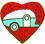 Camco 53261 Enamel Pin, Red Teardrop Heart, Price/EA