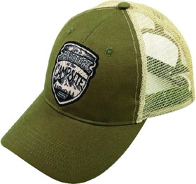 Camco 53360 Trucker Hat, "Life Is Better At The Campsite", Olive
