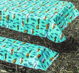 Camco 53380 Tablecloth & Bench Cover Set, Blue Multi RV Sketch