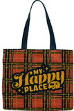 Camco 53482 Tote Bag, My Happy Place Red Plaid