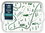 Camco XXX Melamine Tray, Green RV Map Design, 53488, Price/EA