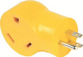 Camco 55325 90&deg; Electrical Adapter&#44; 15A Male&#44; 30A Female