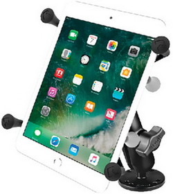 Ram Mounts RAM-B-138-UN8 RAM Flat Surface Mount with Universal X-Grip Cradle with 1" Ball for 7" Tablets