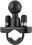 Ram Mounts RAM-B-231ZU RAM Rail Base with Zinc Coated U-Bolt & 1" Ball for Rails from 0.5" to 1.25" in Diameter, Price/EA