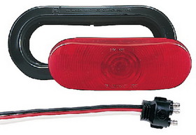 Anderson Marine E421KR Anderson Oval Stop/Turn/Tail Light Kit - Red