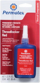 Permatex 26240 Permanent Strength Threadlocker Red