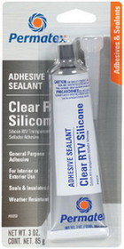 Permatex 80050 Clear RTV Silicone Adhesive Sealant