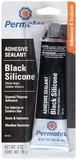Permatex 81158 Black Silicone Adhesive Sealant, 3 oz.