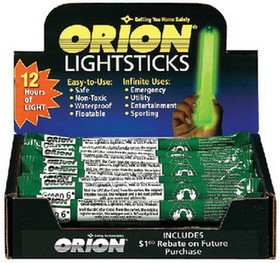 Orion Safety 902 Orion 6" Lightsticks&#44; 24 Piece Display