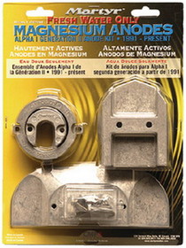 Martyr Anodes Martyr Anode Kit For Mercury Alpha I Generation II Drives 1991-Present (Contains 1-762145, 1-806105, 1-821629, 1-821631, 2-806189 and Fastening Hardware)