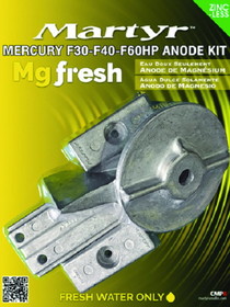 Martyr Magnesium Anode Kit For Mercury F30-F40-F60HP Engines