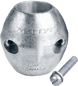 Martyr Anodes Martyr Streamlined Shaft Zinc Anode With Stainless Steel Slotted Head
