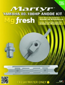 Martyr Anode Kit For Yamaha 80-100 HP Outboards, Magnesium